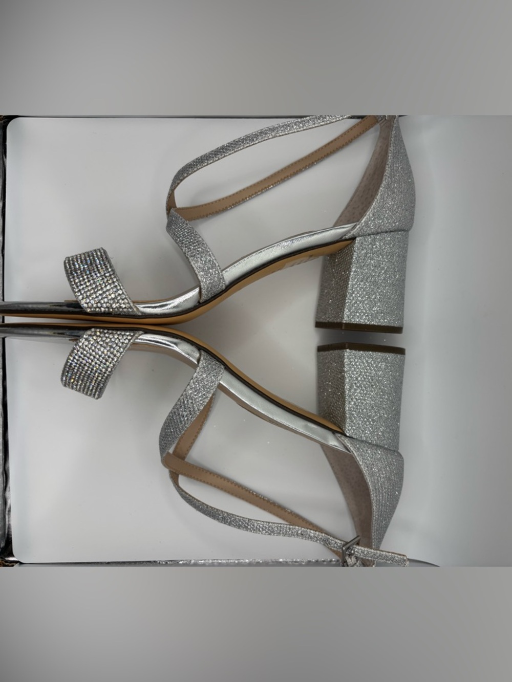 N by Nina Women's Neville Block Heel Dress
Sandal Size 8M Sliver - Picture 6 of 11